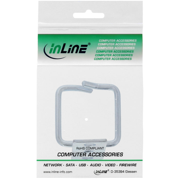 Soporte De Cable Inline, Metal, Zincado, 40x40mm