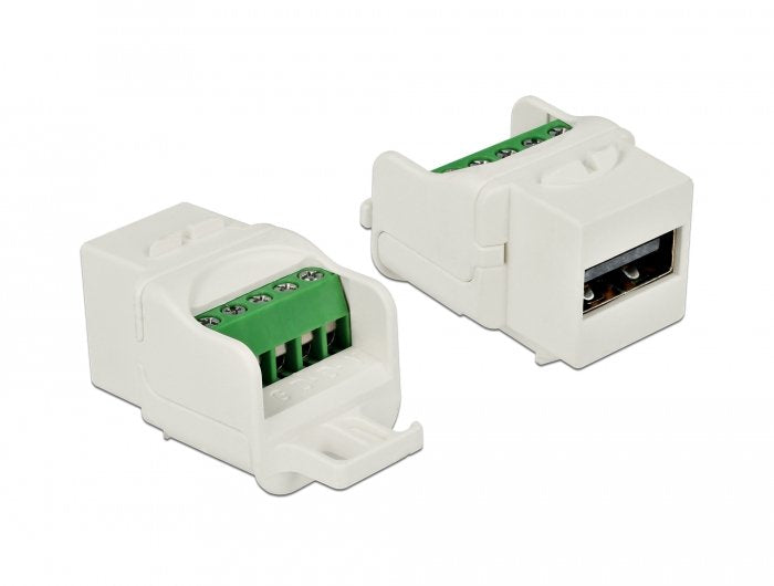 Keystone Modul Usb 2.0 A Buchse Zu Terminalblock Weiss