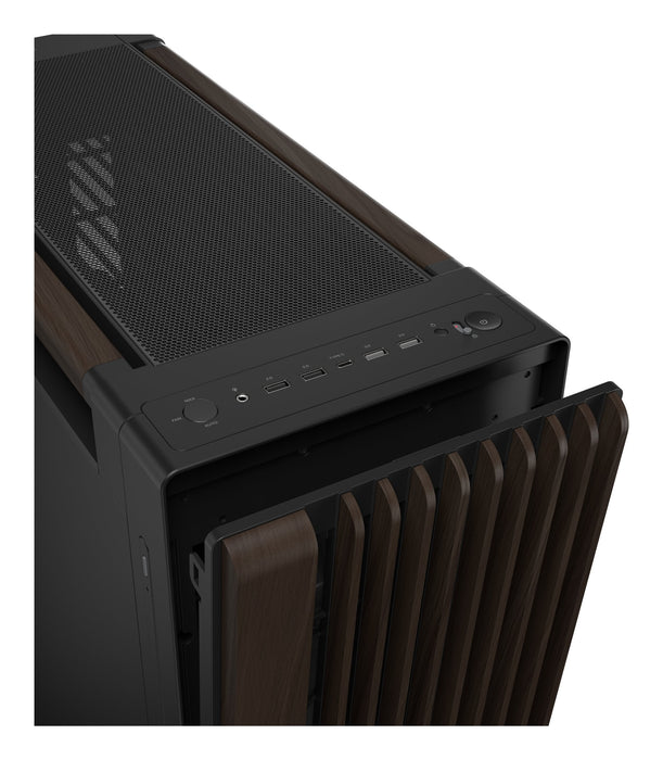 Caja  Pc Asus Geh Proart Pa602 Walnut Wood Metal Pwm Modern Negro