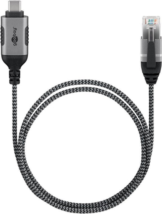 EAN 4040849744020 - Goobay 74402 cambiador de género para cable USB 3.1 type A RJ45 Negro, Plata imagen 4