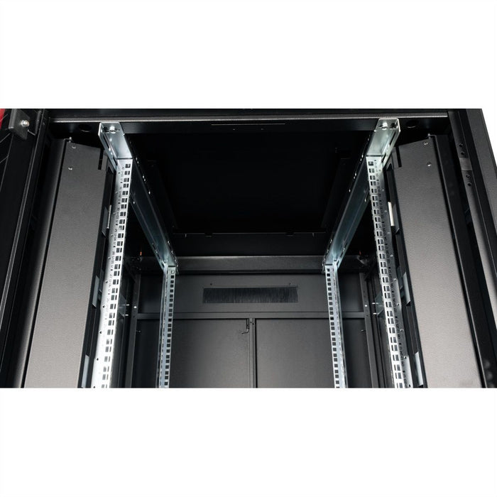 Roline 19-Zoll Netzwerkschrank Pro 32 He, 800x800 Bxt Glastr Schwarz