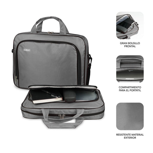 EAN 8436586741228 - SUBBLIM SUB-LB-1OLB002 maletines para portátil 31,8 cm (12.5") Maletín Toploader Gris imagen 2