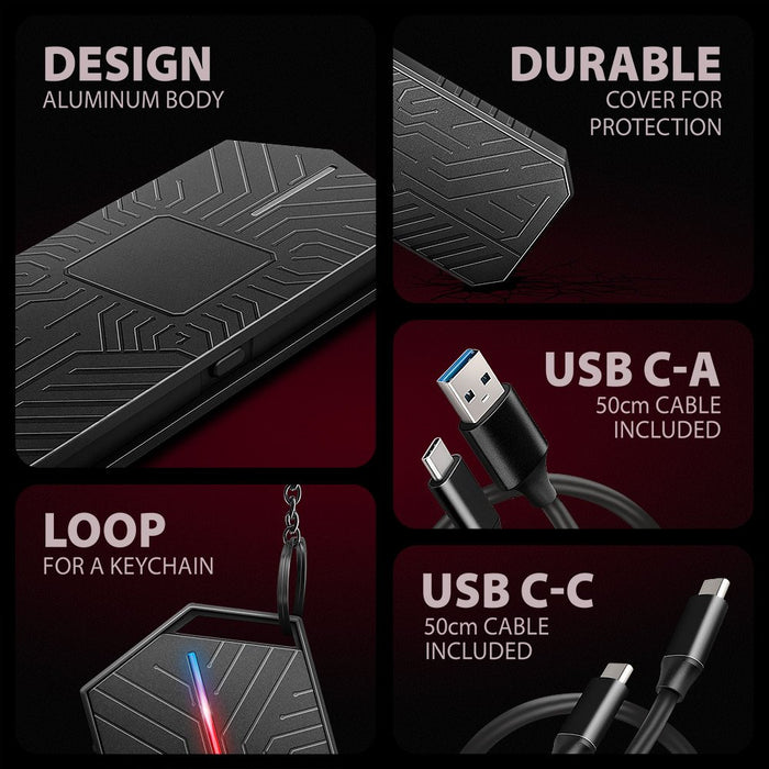 EAN 8595247908544 - Axagon EEM2-GAM, USB-C 10Gbps - NVMe & SATA SSD GAME M.2 box, bezšroubkový Caja externa para unidad de es imagen 16