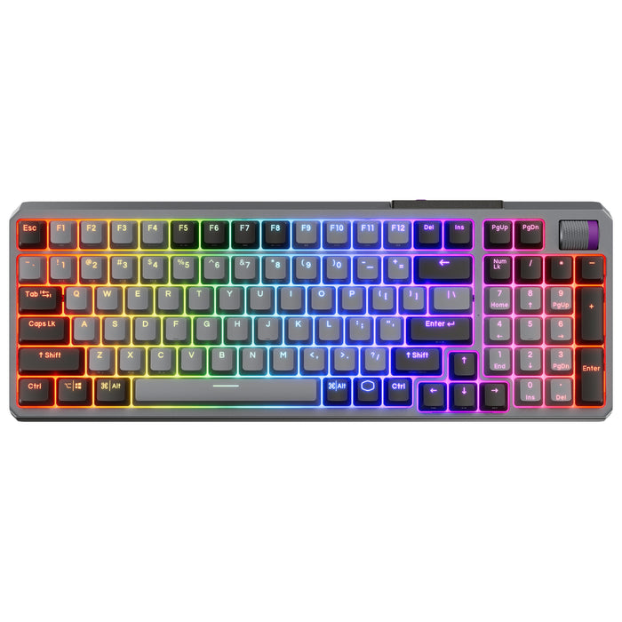 Cooler Master Mk770 Teclado Juego Usb + Rf Wireless + Bluetooth Qwerty Inglés De Ee. Uu. Negro, Gris