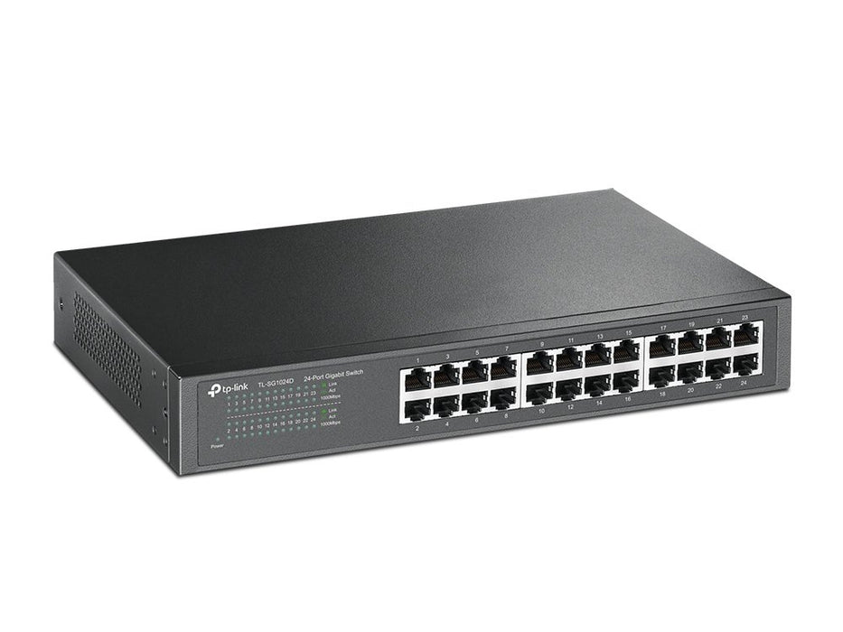 EAN 6935364020620 - TP-Link TL-SG1024D No administrado Gigabit Ethernet (10/100/1000) Gris imagen 2