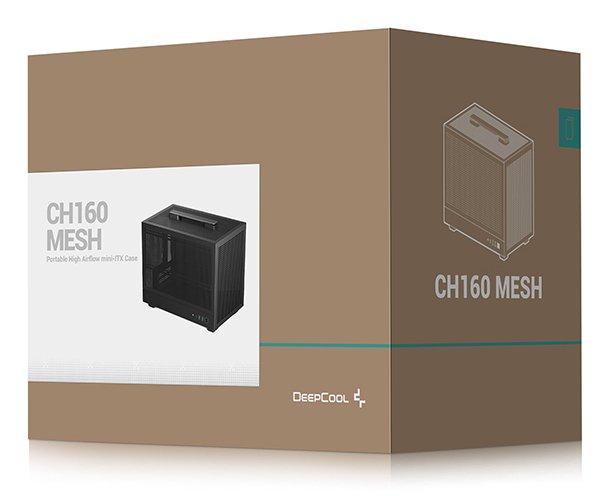 Caja Pc Deepcool Ch160 Mesh Negra R-Ch160-Bknmi0-G-1