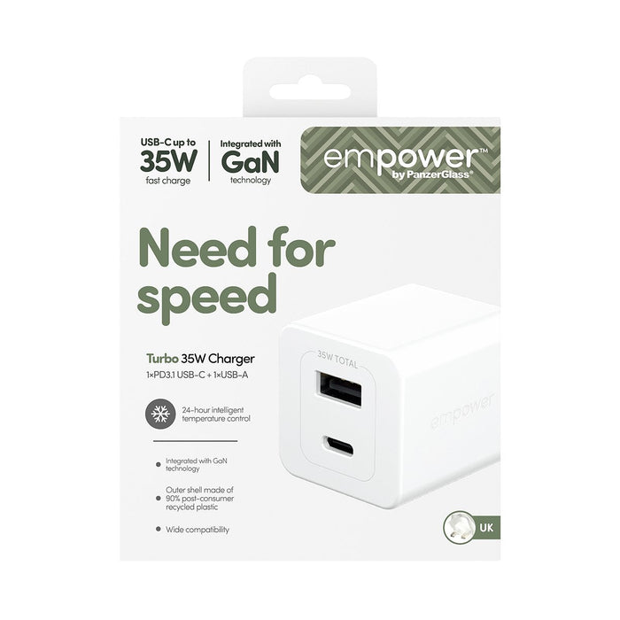 Panzerglass Turbo 35w Charger Incl. Usb-C