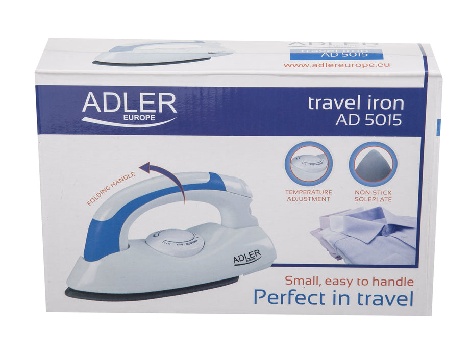 Plancha Adler Ad 5015  Seco 800 W Azul, Blanco