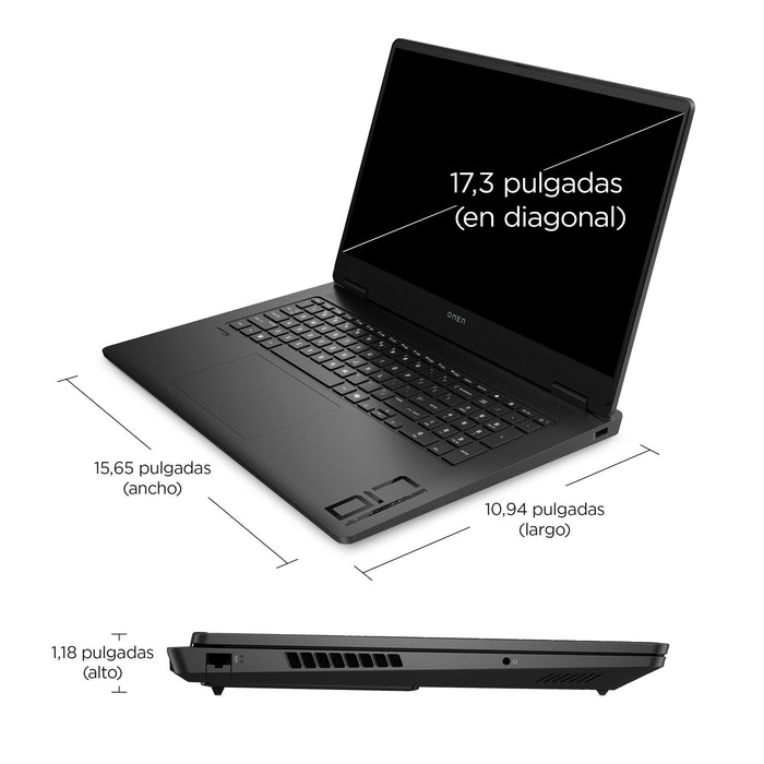 EAN 198415049896 - OMEN by HP OMEN 17-db0007ns AMD Ryzen™ 9 8945HS Portátil 43,9 cm (17.3") Quad HD 32 GB DDR5-SDRAM 1 TB SSD imagen 6