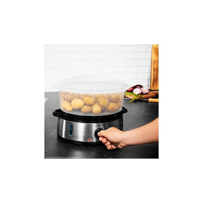 EAN 8435484041096 - Cecotec Vapovita 3000 Inox vaporizador Independiente 800 W Negro, Acero inoxidable, Transparente imagen 6