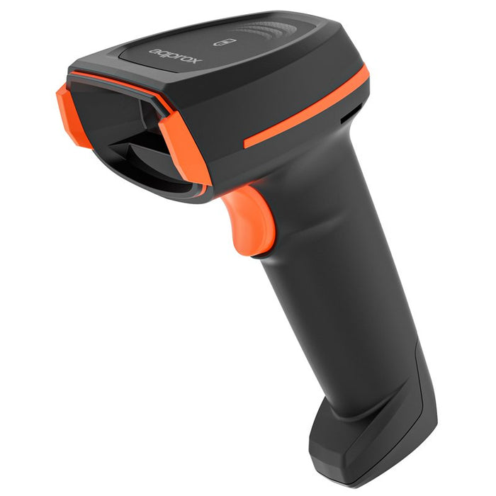 EAN 8435099530886 - Approx APPLS24WS lector de código de barras Lector de códigos de barras portátil 1D/2D Negro, Naranja imagen 2