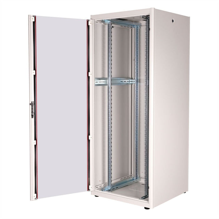 Roline 19-Zoll Netzwerkschrank Basic 42 He, 800x800 Bxt Glastr Grau