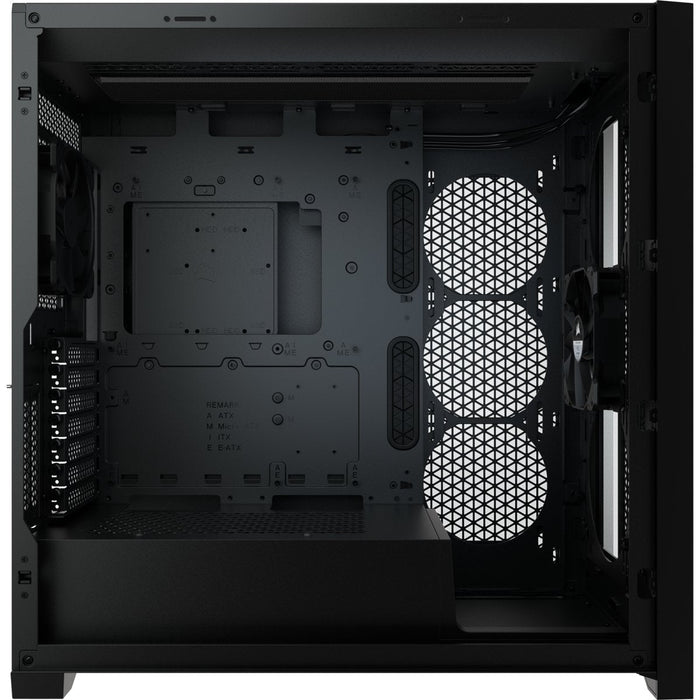 Caja Corsair Icue 5000d Rgb Airflow Cristal Templado Negra Cc-9011242-Ww