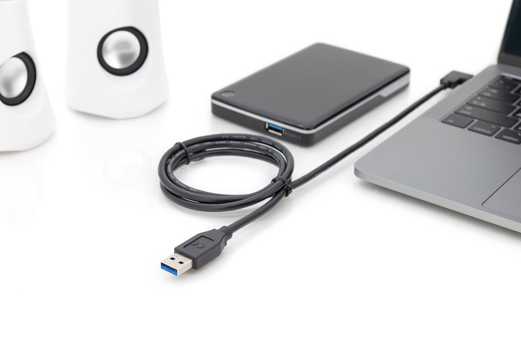 EAN 4016032438281 - Digitus AK-300147-010-S cable USB USB 3.2 Gen 1 (3.1 Gen 1) 1 m USB C USB A Negro imagen 2