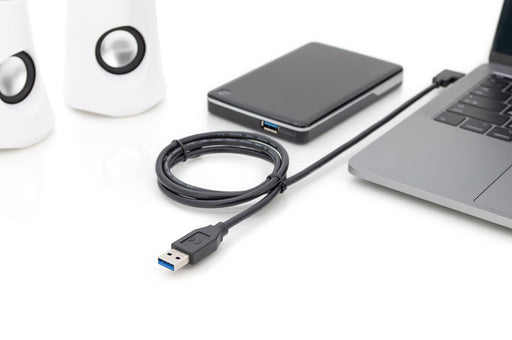EAN 4016032438281 - Digitus AK-300147-010-S cable USB USB 3.2 Gen 1 (3.1 Gen 1) 1 m USB C USB A Negro imagen 2