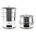 EAN 3045387247775 - Tefal Convenient Series Deluxe VC502D vaporizador 3 cesta(s) Encimera 900 W Acero inoxidable, Blanco imagen 5