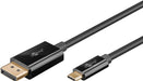 EAN 4040849757051 - Goobay 75705 adaptador de cable de vídeo 2 m USB Tipo C DisplayPort Negro imagen 2