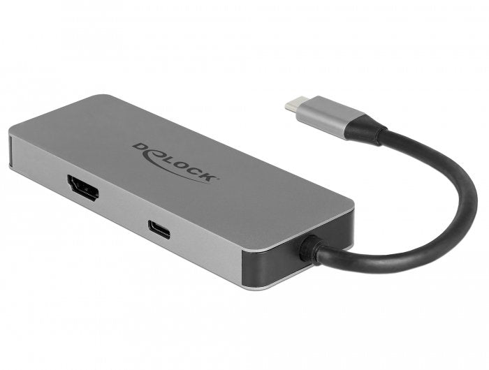 EAN 4043619877430 - DeLOCK 87743 base para portátil y replicador de puertos USB 3.2 Gen 1 (3.1 Gen 1) Type-C Gris imagen 2