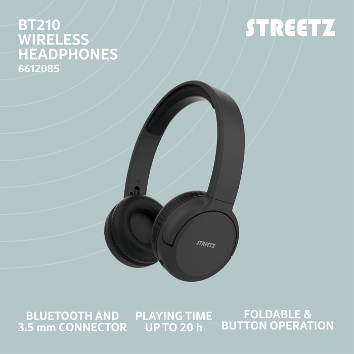 EAN 7333048068118 - Streetz BT210-BLK auricular y casco Auriculares Inalámbrico y alámbrico Diadema Llamadas/Música Bluetooth imagen 6