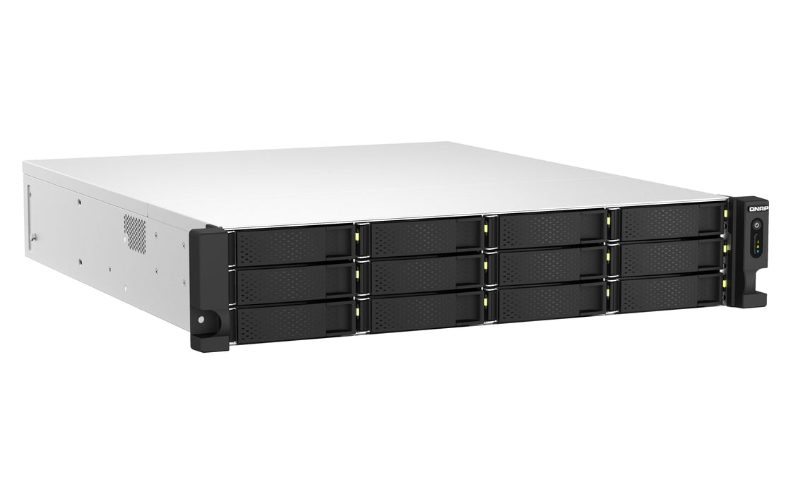 EAN 4711103082249 - QNAP TS-h1887XU-RP NAS Bastidor (2U) Intel Xeon E E-2334 16 GB DDR4 0 TB QuTS hero Negro, Blanco imagen 3