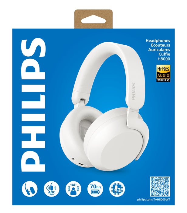 EAN 4895229160903 - Philips TAH8000E Auriculares Inalámbrico Diadema Llamadas/Música USB Tipo C Bluetooth Blanco imagen 6