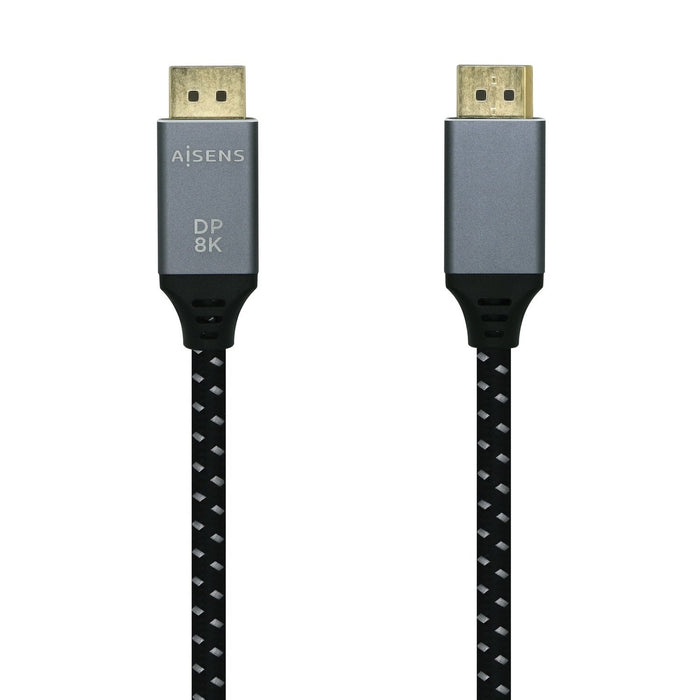 EAN 8436574704716 - AISENS A149-0435 cable DisplayPort 1 m Negro, Gris imagen 1