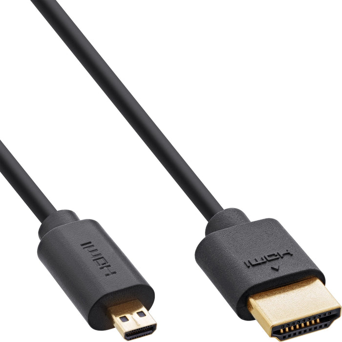 Inline Cable Slim Ultra High Speed Hdmi Am/Dm (Micro) 8k4k Negro 1,5 M