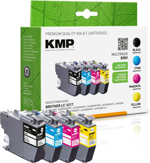 EAN 4011324370331 - KMP B58V cartucho de tinta 4 pieza(s) Compatible Negro, Cian, Magenta, Amarillo imagen 1
