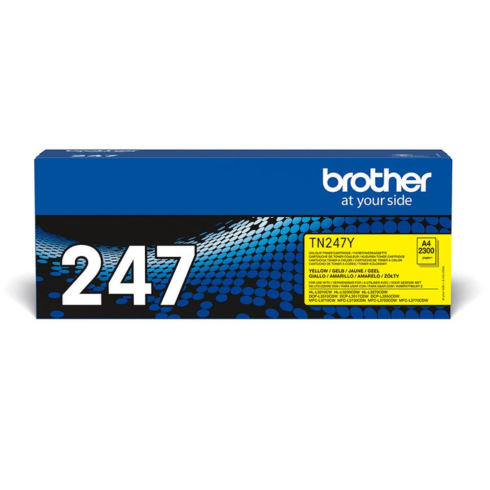 EAN 4977766787550 - Brother TN-247Y cartucho de tóner 1 pieza(s) Original Amarillo imagen 1