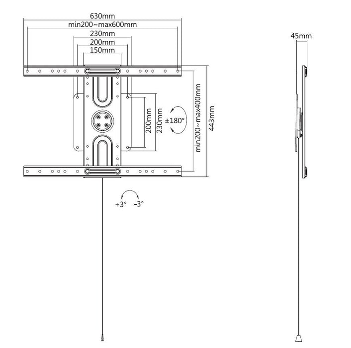 EAN 4015867227138 - Equip 650331 soporte para TV 2,03 m (80") Negro imagen 9
