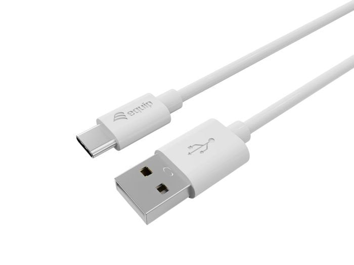 Equip Cable Usb-A->C2.0 3a M/M 1.00m Blanco