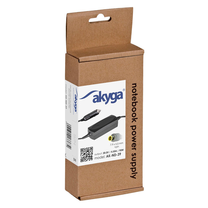 EAN 5901720133632 - Akyga AK-ND-39 adaptador e inversor de corriente Auto 90 W Negro imagen 4