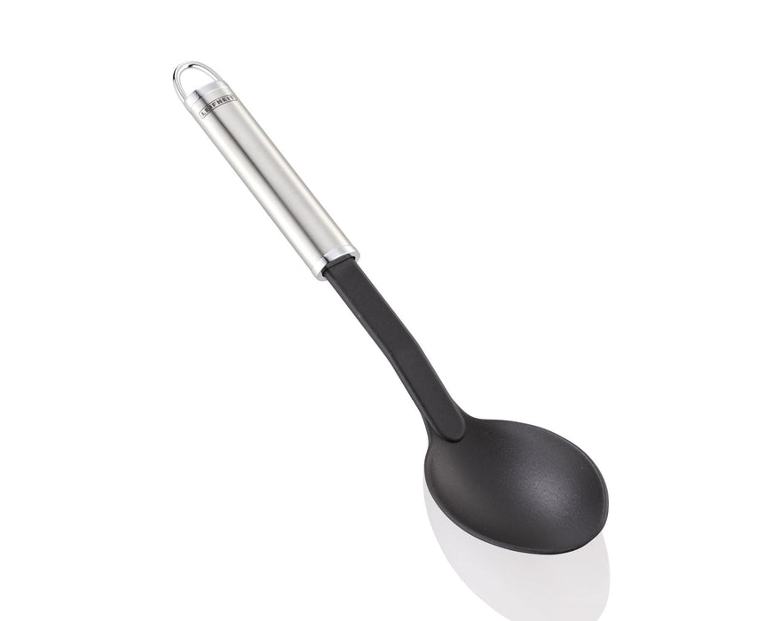 Leifheit Servierlöffel Negro, Plateado Acero Inoxidable, Plástico