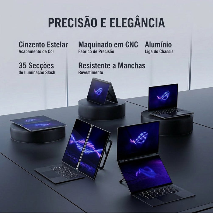Portátil Asus Rog Zephyrus Duo Gx651ar 2x16" Ultra 9 386h 3