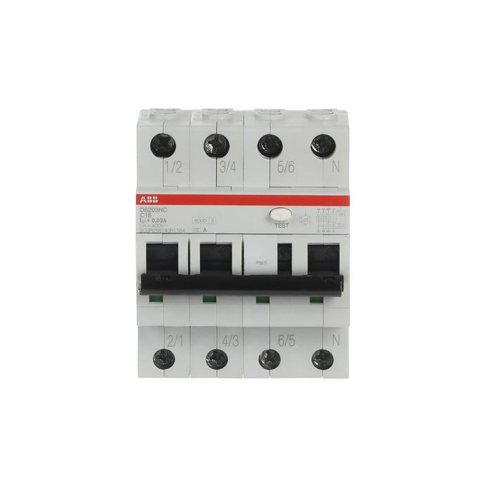 Abb Fi/Ls Interruptor Ds203nca-C16/0 Ds203nc C16 A30 - Interruptor Magnetotérmico