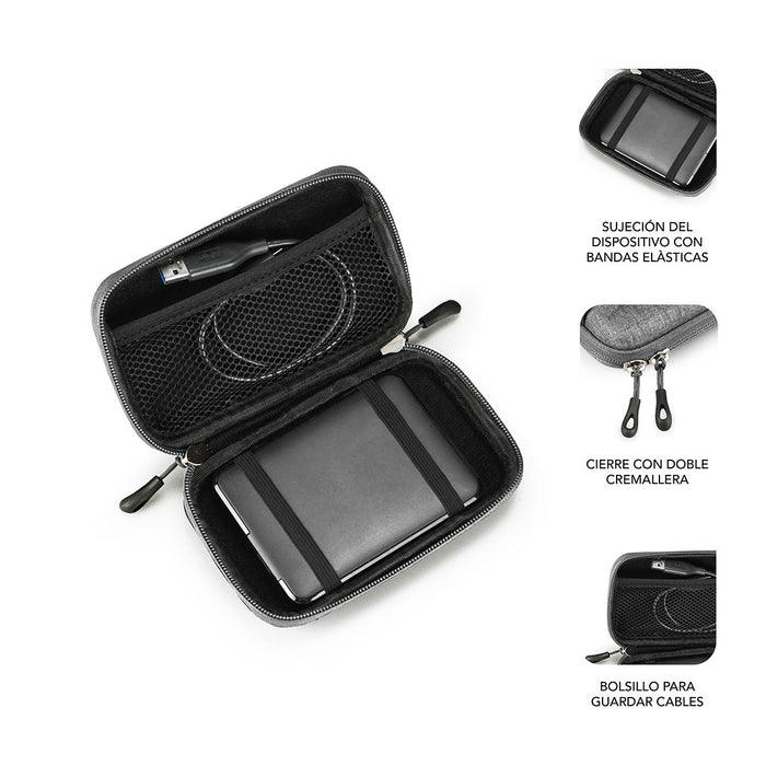 EAN 8436586741310 - SUBBLIM SUB-HDD-HBC002 funda para disco duro externo Funda de protección ABS sintéticos, Poliuretano Negr imagen 2