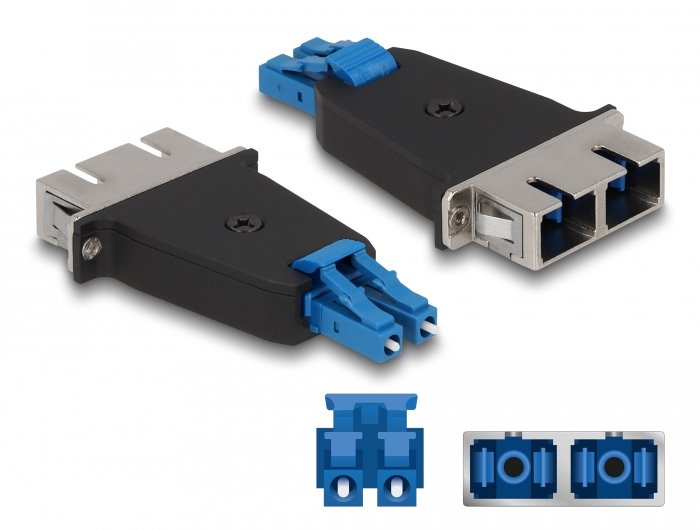 Lwl Hybrid Kupplung Lc Duplex Stecker Zu Sc Duplex Buchse Blau