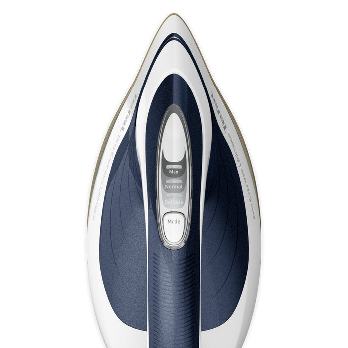 EAN 3121040085134 - Tefal Pro Express Ultimate II GV9720 1,2 L Durilium Airglide Autoclean Ultra Thin soleplate Azul, Blanco imagen 5