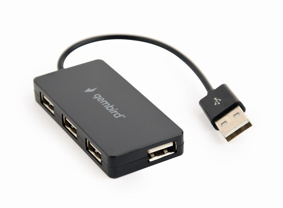EAN 8716309117647 - Gembird UHB-U2P4-04 hub de interfaz USB 2.0 480 Mbit/s Negro imagen 2