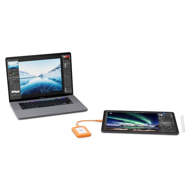 EAN 8719706046206 - LaCie STND1000400 unidad externa de estado sólido 1 TB USB Tipo C 3.2 Gen 1 (3.1 Gen 1) Gris, Naranja imagen 4