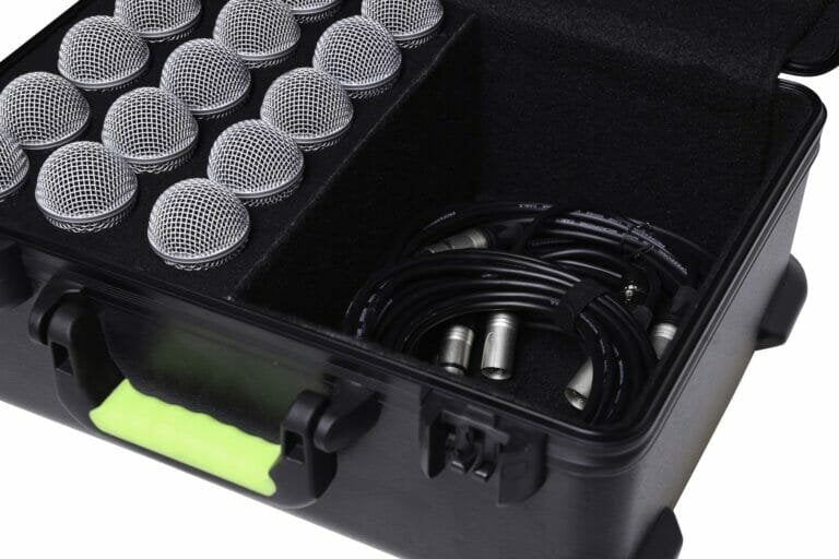 Estuche Shure Sh-Miccase15 De Transporte Con Clips Para 15 Micrófonos