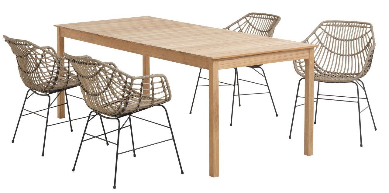 Silla  Jysk  Ilderhuse Natural (2 Piezas)