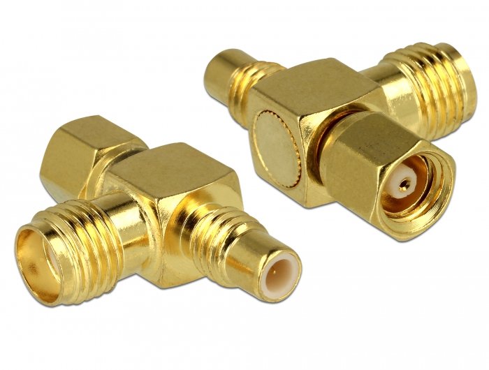 Delock Adaptador Smc Hembra > Smc Macho > Sma Hembra T-Piezas
