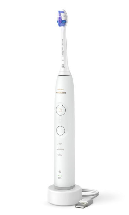 EAN 8720689021630 - Philips HX7410/02 cepillo eléctrico para dientes Adulto Cepillo dental sónico Blanco imagen 4