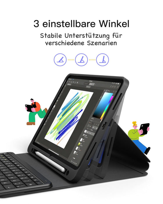EAN 6976521112666 - Inateck KB002_BLACK teclado para móvil QWERTZ Bluetooth Negro imagen 4