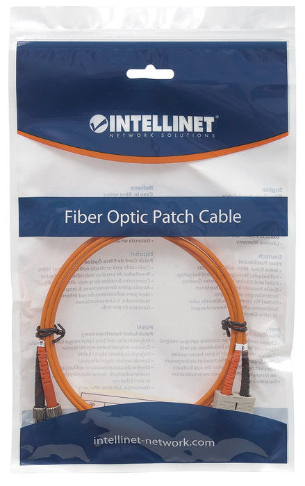Intellinet 2.0m St-Sc M/M Cable De Fibra Optica 2 M Om2 Naranja