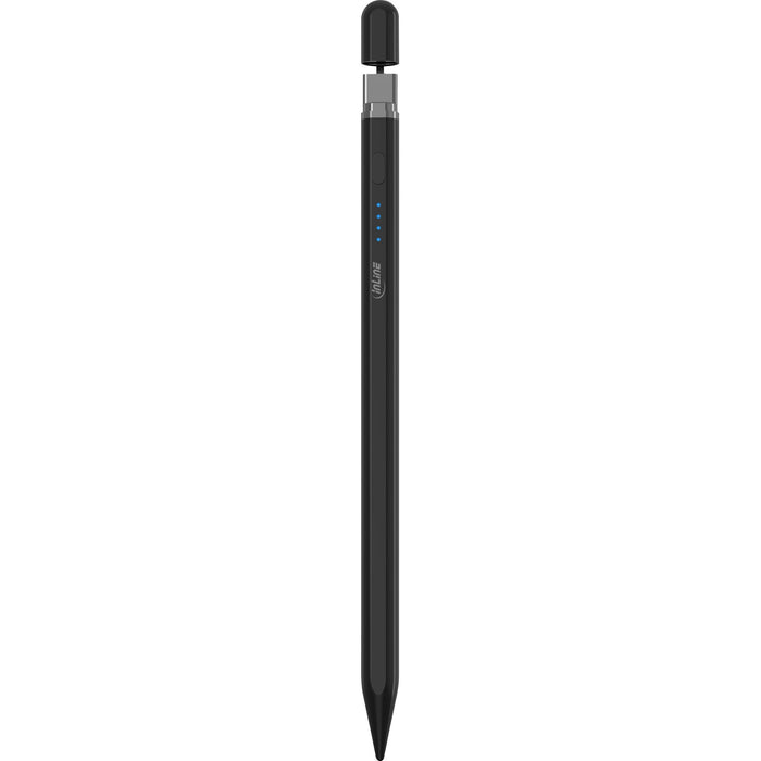 Inline Stylus - Tabletstift Para Apple Ipads - Con Batería - Usb-C - Negro