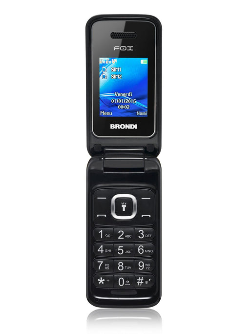 EAN 8015908738506 - Brondi Fox 4,5 cm (1.77") 74 g Negro Característica del teléfono imagen 1