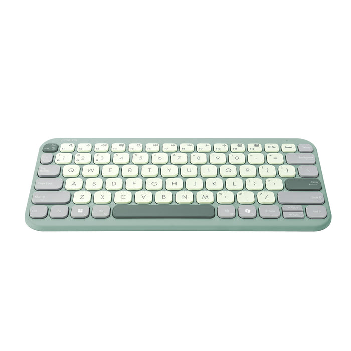 Asus Marshmallow Kw100, Teclado Verde Claro/Gris, Diseño De, Mecanismo De Tijera 90xb0880-Bkb070