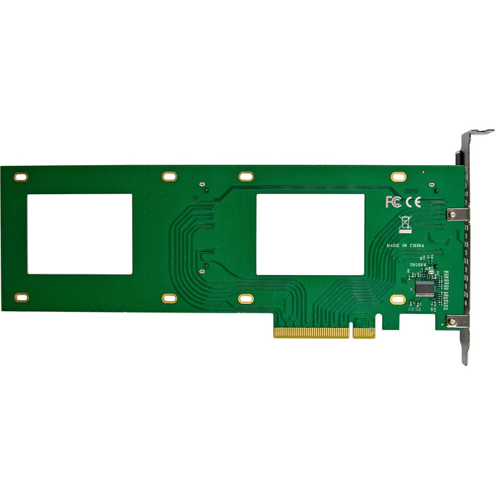 Inline Pcie Tarjeta A 2x Interno U.2 Nvme Sff-8639  Bifurcation - Pcie X8 - Schmal